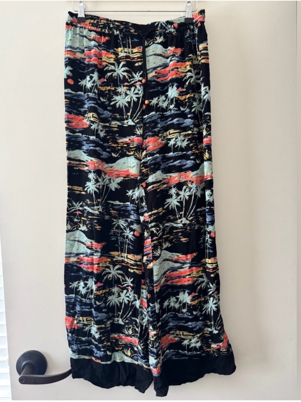 Free People Blue Lagoon Palazzo Pants - Large